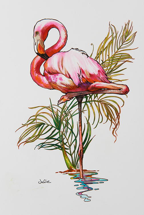 Deb Stanley Art Blog  How to draw flamingo, Art blog, Drawings